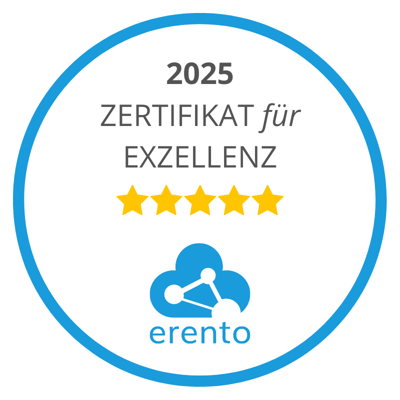 Das Erento Zertifikat 2025 für Vermietung